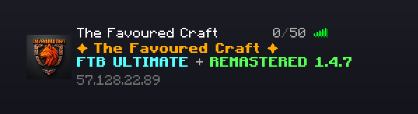 Favoured Server List